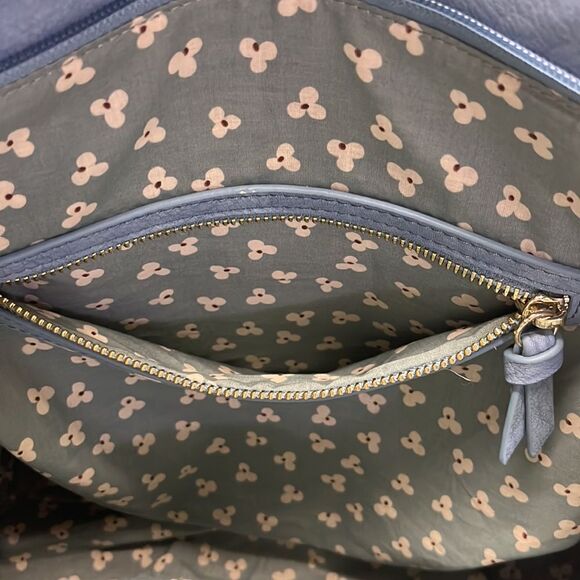 Steven by Steve Madden Blue Basketweave Shoulder Purse w/ Hanging Tassels- large - Picture 12 of 16